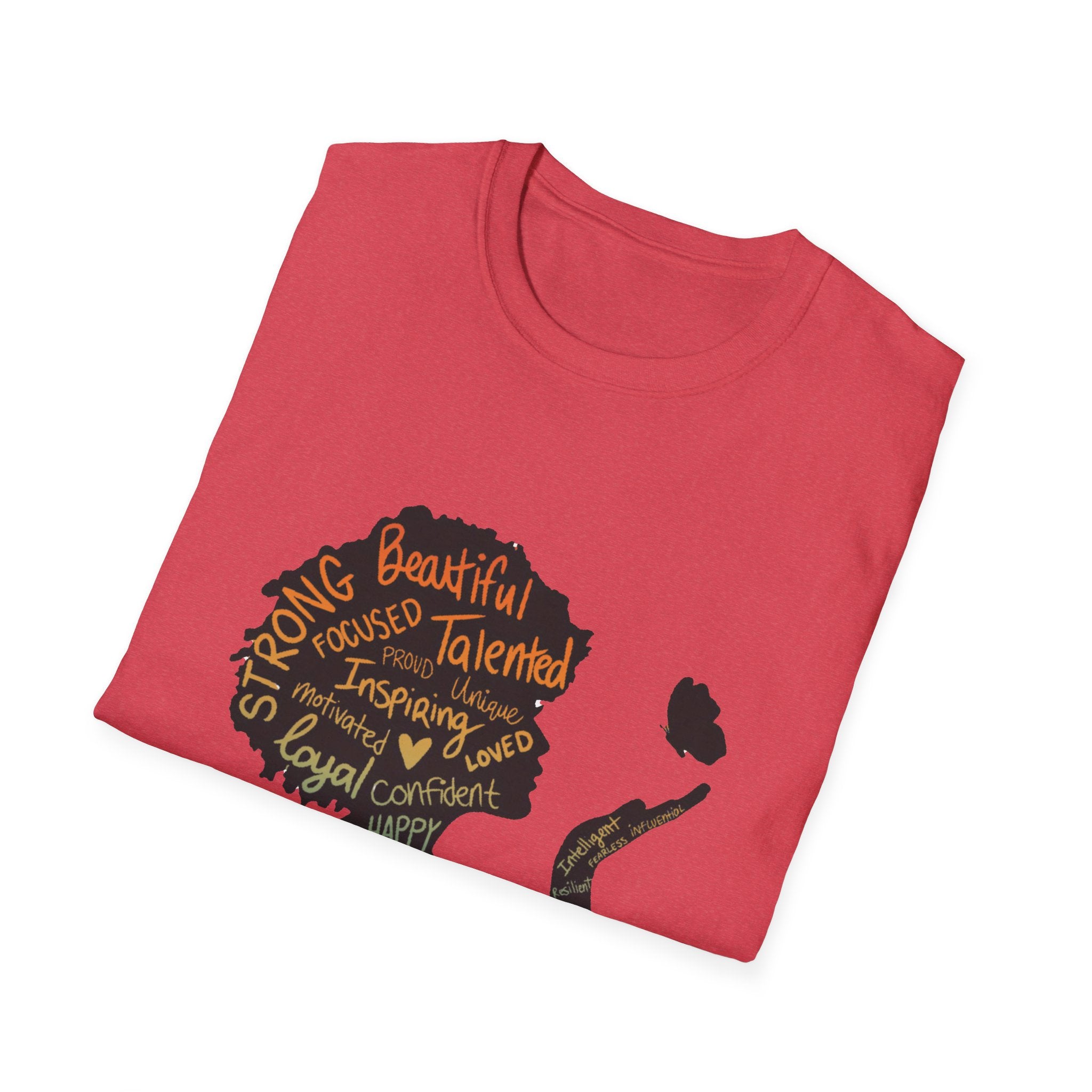 Empowering Word Art T-Shirt, Positive Affirmation Tee, Unisex Inspirational Shirt, Self-Love Gift, Motivational Apparel