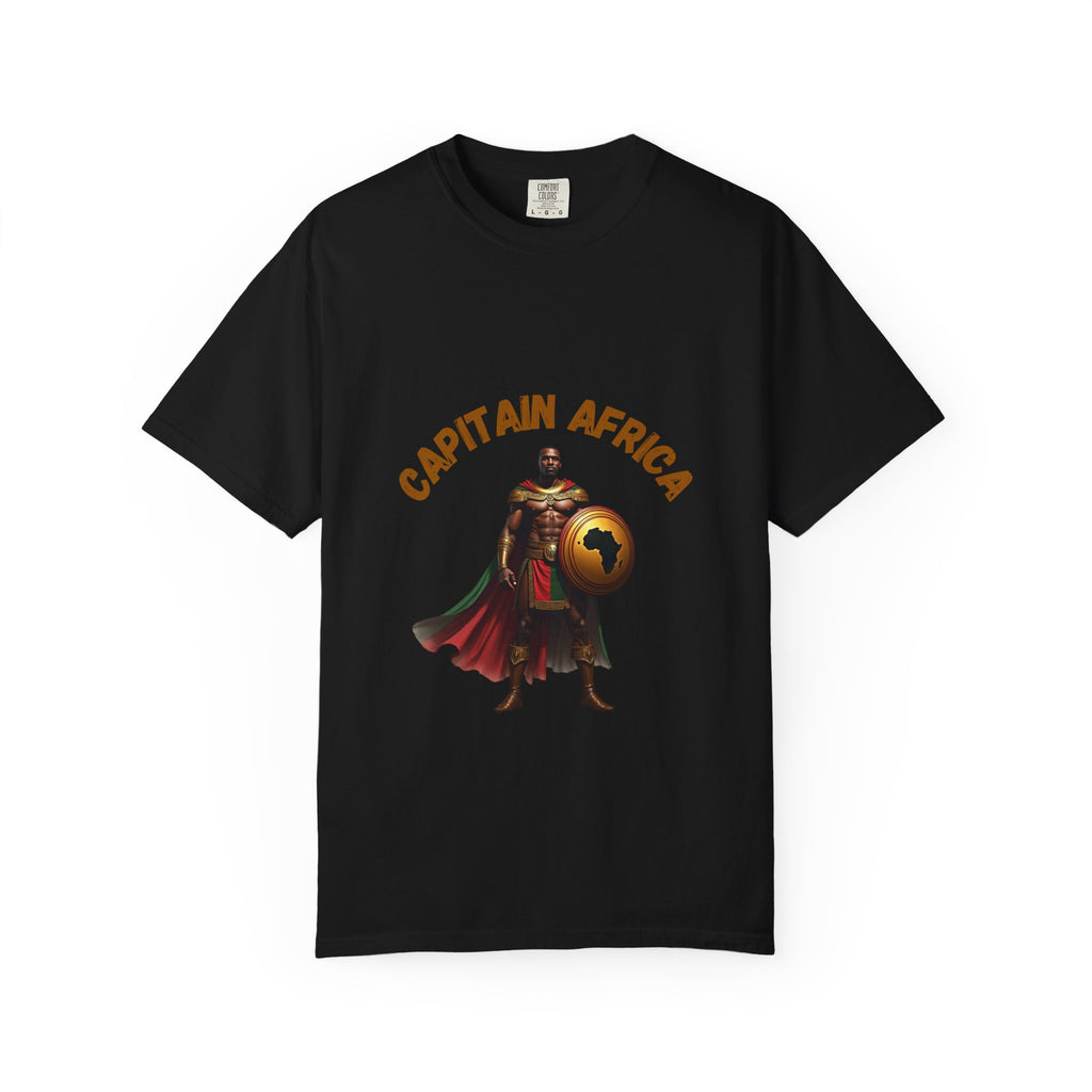 Captain Africa Unisex Garment-Dyed T-Shirt - Bold Graphic Tee for Adventurers