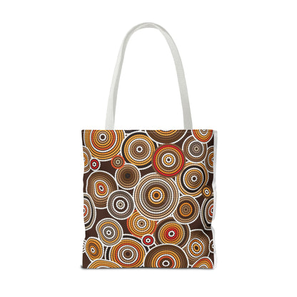 African Print Tote Bag – Echo Circles Pattern | Cultural Heritage Design