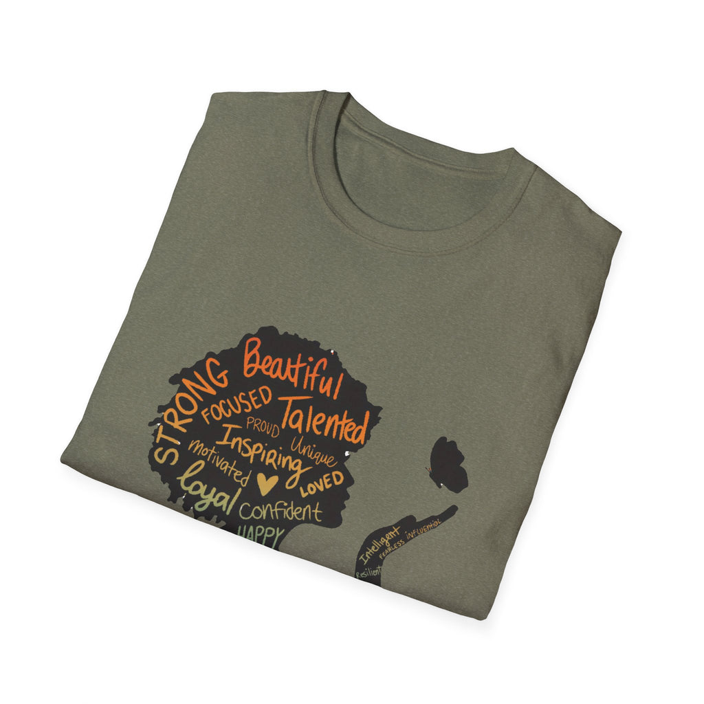 Empowering Word Art T-Shirt, Positive Affirmation Tee, Unisex Inspirational Shirt, Self-Love Gift, Motivational Apparel