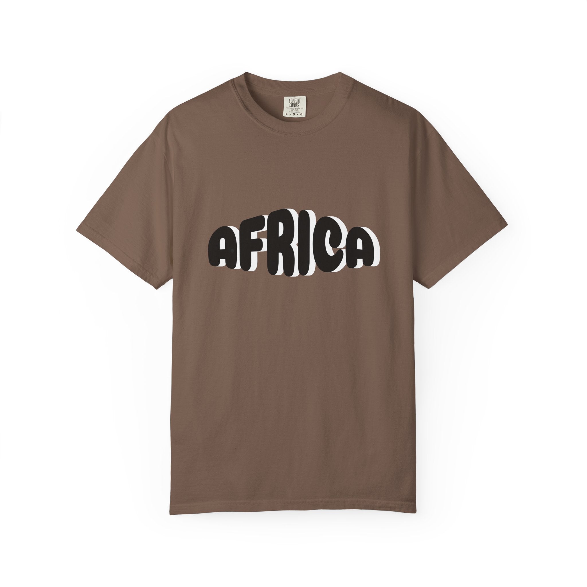Africa Unisex Garment-Dyed T-Shirt, Casual Tee, Travel Shirt, Gift for Africa Lovers, Unisex Apparel, Summer Fashion