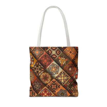 Ethnic Mosaic Art Tote Bag – Colorful, Durable, and Stylish