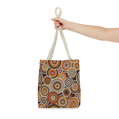 African Print Tote Bag – Echo Circles Pattern | Cultural Heritage Design
