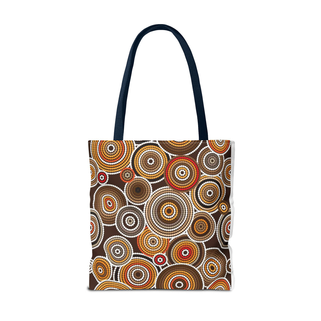 African Print Tote Bag – Echo Circles Pattern | Cultural Heritage Design