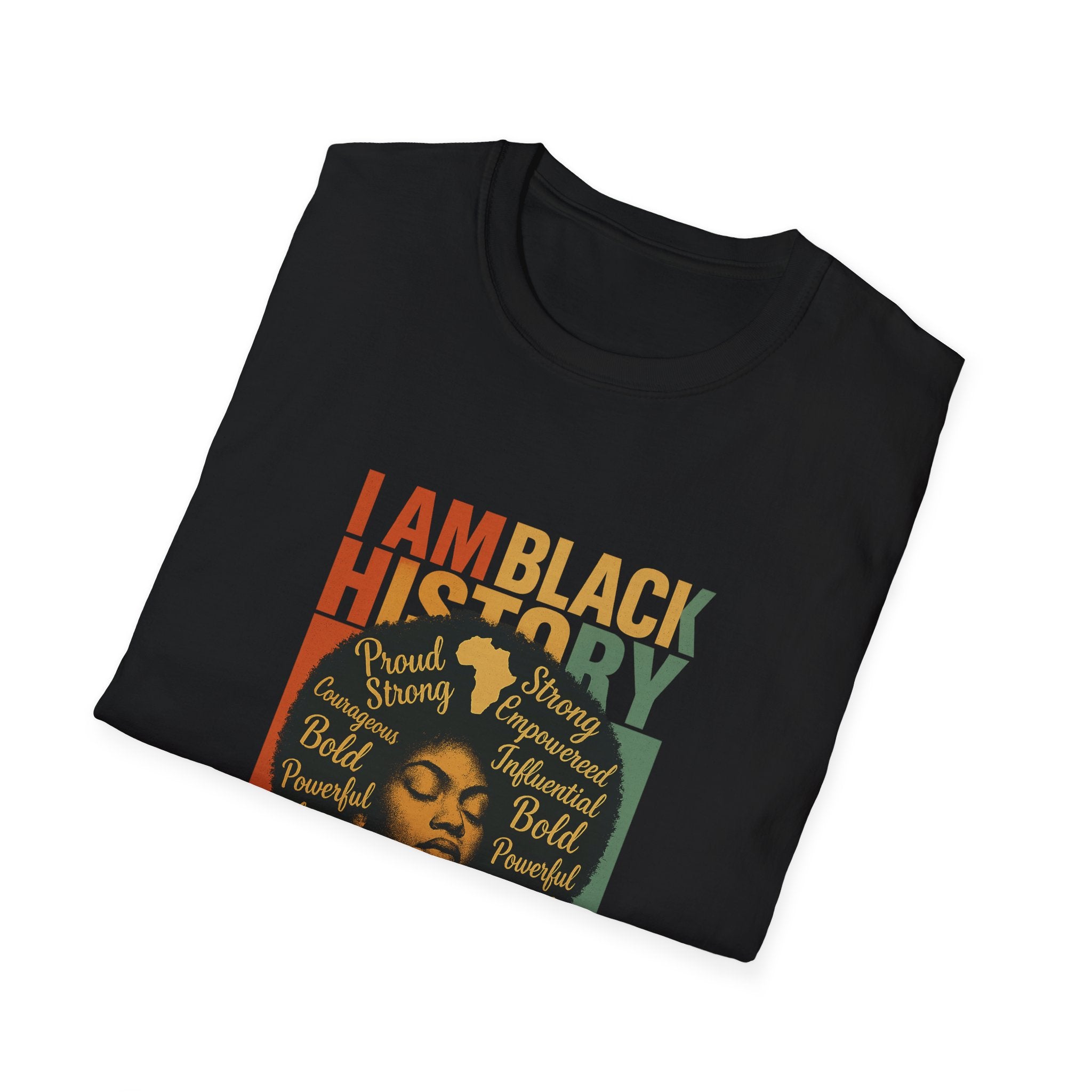 Bold Black History T-Shirt, Unisex Tee for Black History Month, Empowering Graphic Shirt, Statement T-Shirt, Gift for Activists