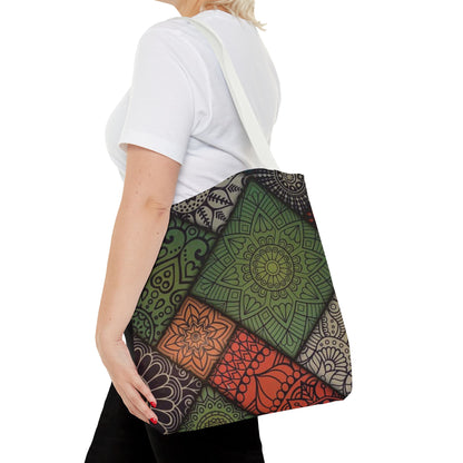 Ethnic Mosaic Art Tote Bag – Colorful, Durable, and Stylish
