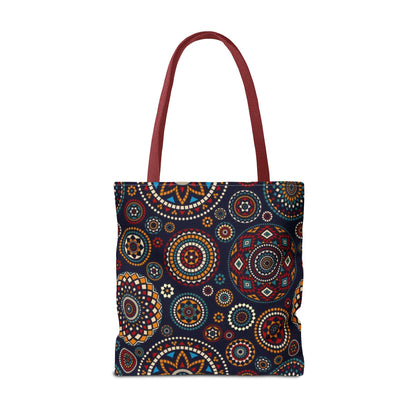 African Print Tote Bag – Echo Circles Pattern | Cultural Heritage Design