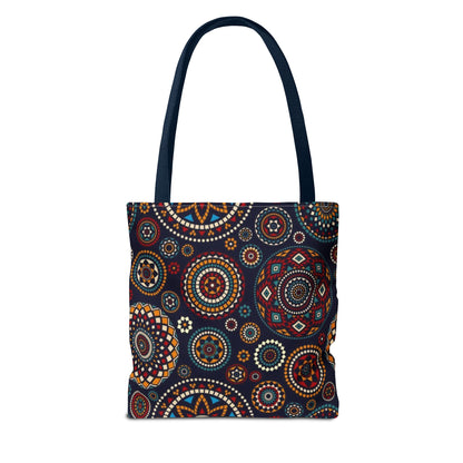 African Print Tote Bag – Echo Circles Pattern | Cultural Heritage Design