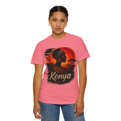Kenya Heritage Art T-Shirt – Unisex Garment-Dyed Comfort Tee