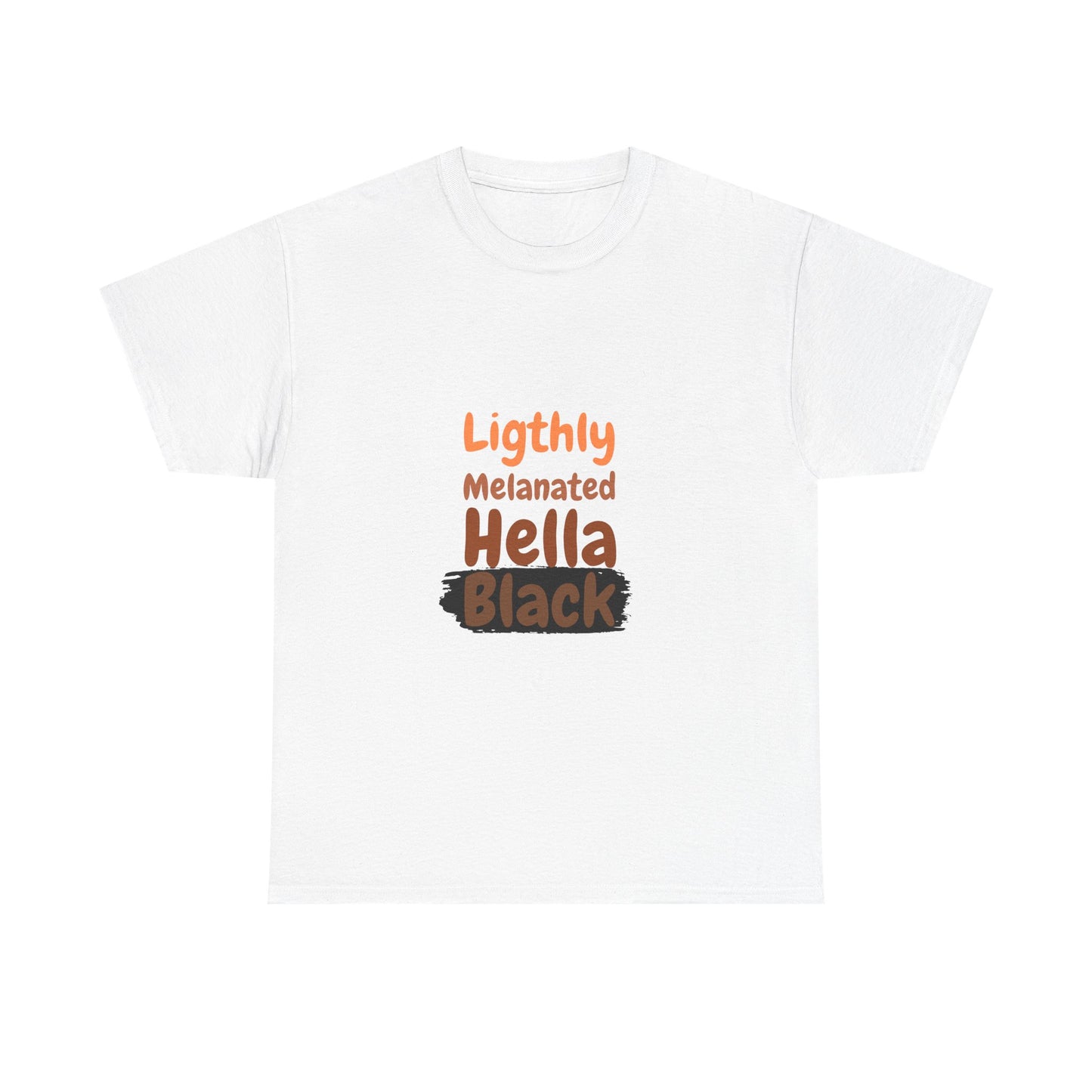 Lightly melanated Hell Black Tee