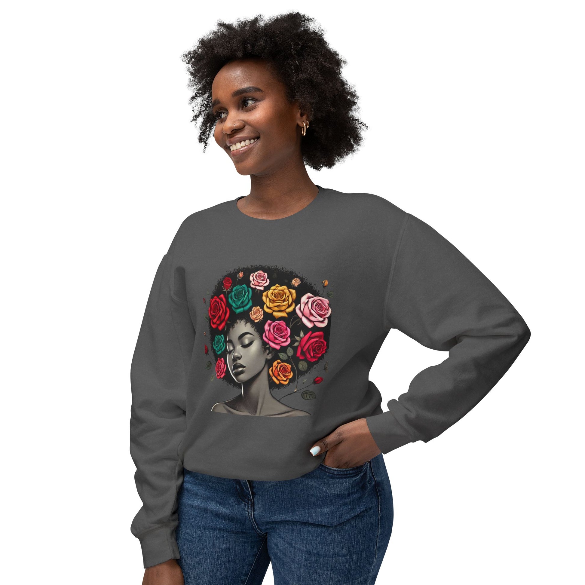 Afro Melanin Queen Crewneck Sweatshirt