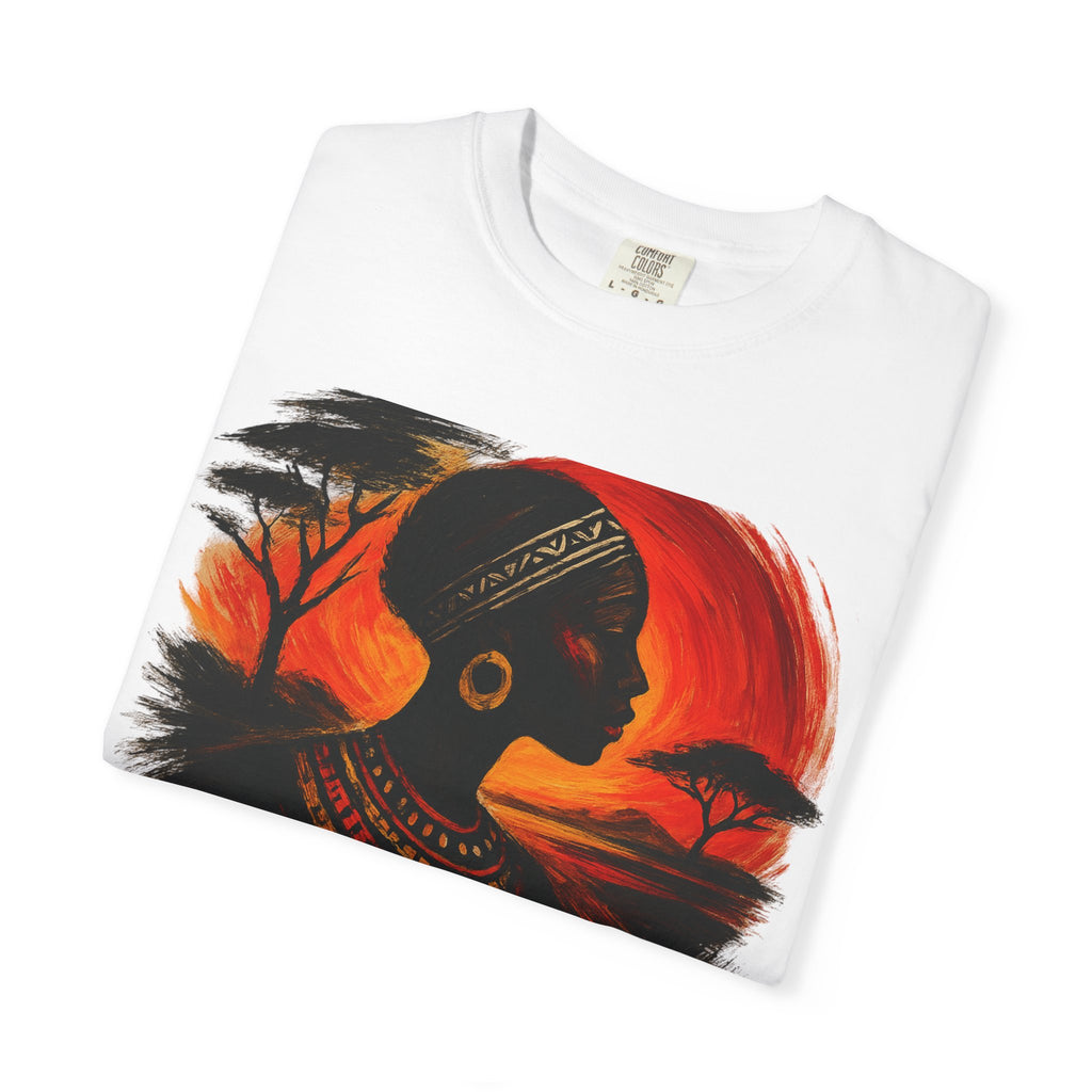 Kenya Sunset Unisex Tee - African Culture Inspired T-Shirt