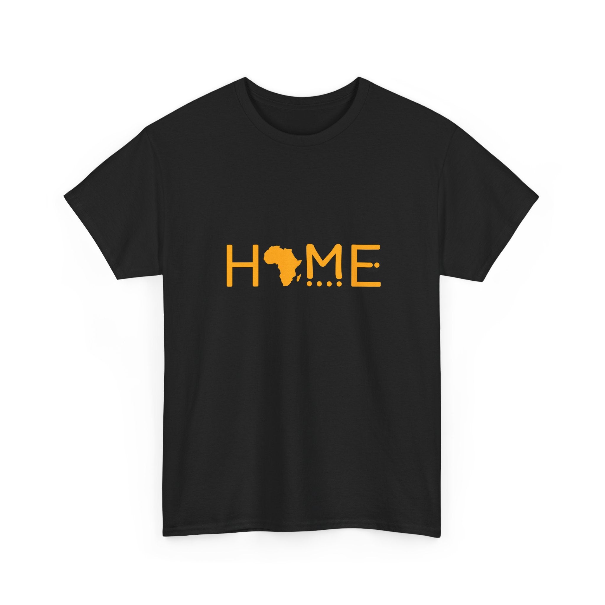 Africa Home Unisex Heavy Cotton Tee - Comfortable, Casual, African Pride, Great for Everyday Wear, Perfect Gift for Home Lovers