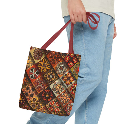 Ethnic Mosaic Art Tote Bag – Colorful, Durable, and Stylish