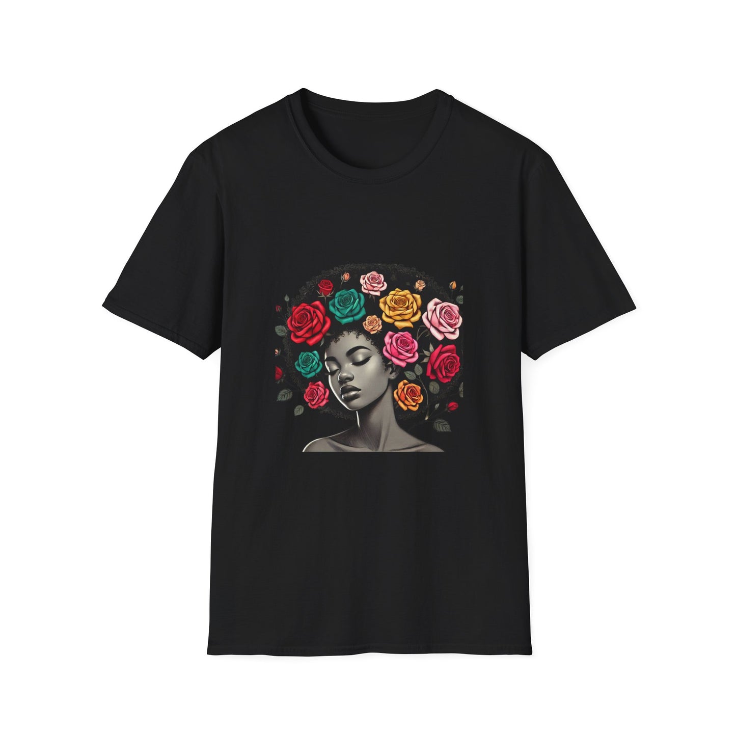 Black and Proud Afro Girl Tee
