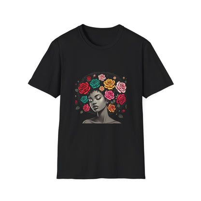 Black and Proud Afro Girl Tee
