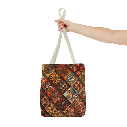 Ethnic Mosaic Art Tote Bag – Colorful, Durable, and Stylish
