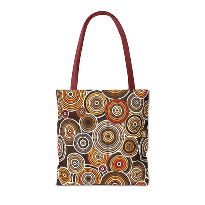 African Print Tote Bag – Echo Circles Pattern | Cultural Heritage Design