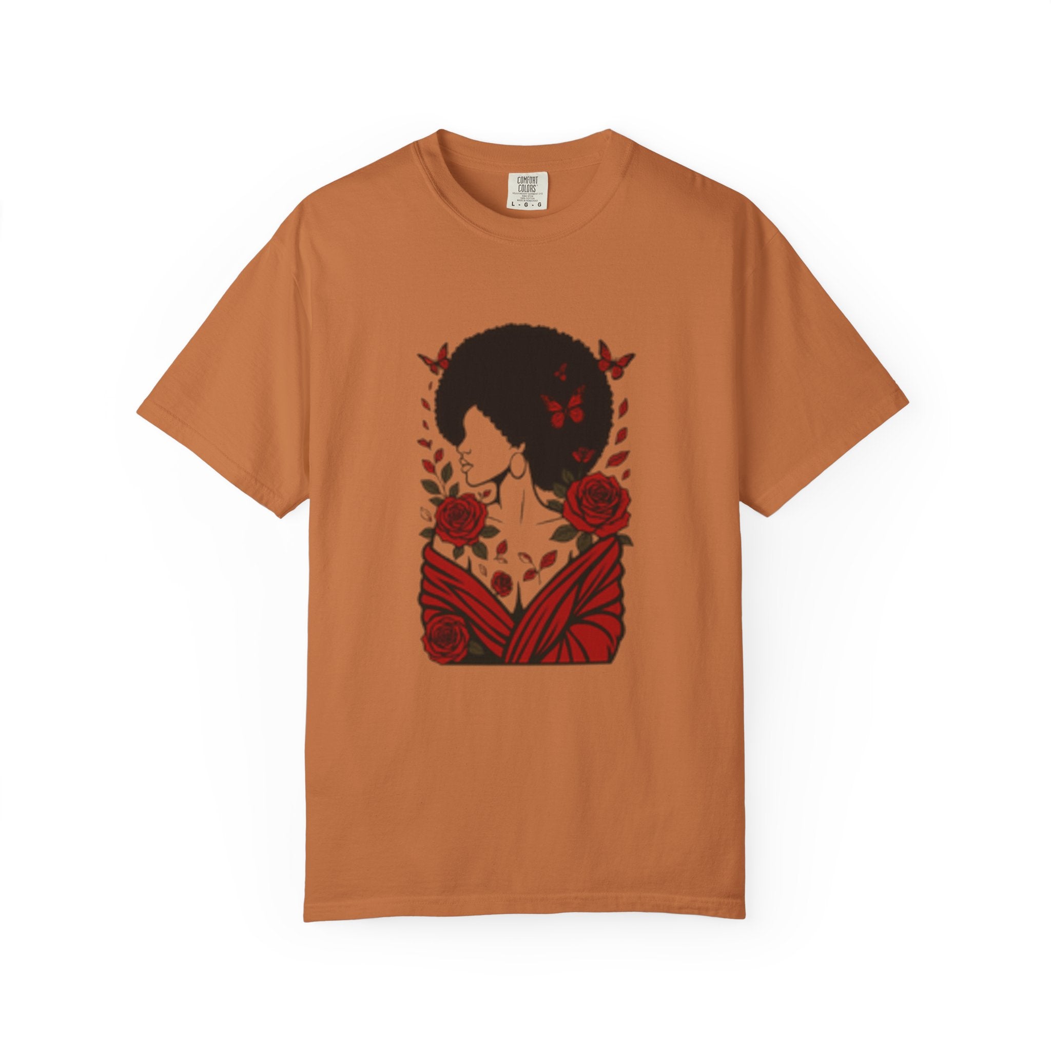 Elegant Rose Floral Graphic T-Shirt