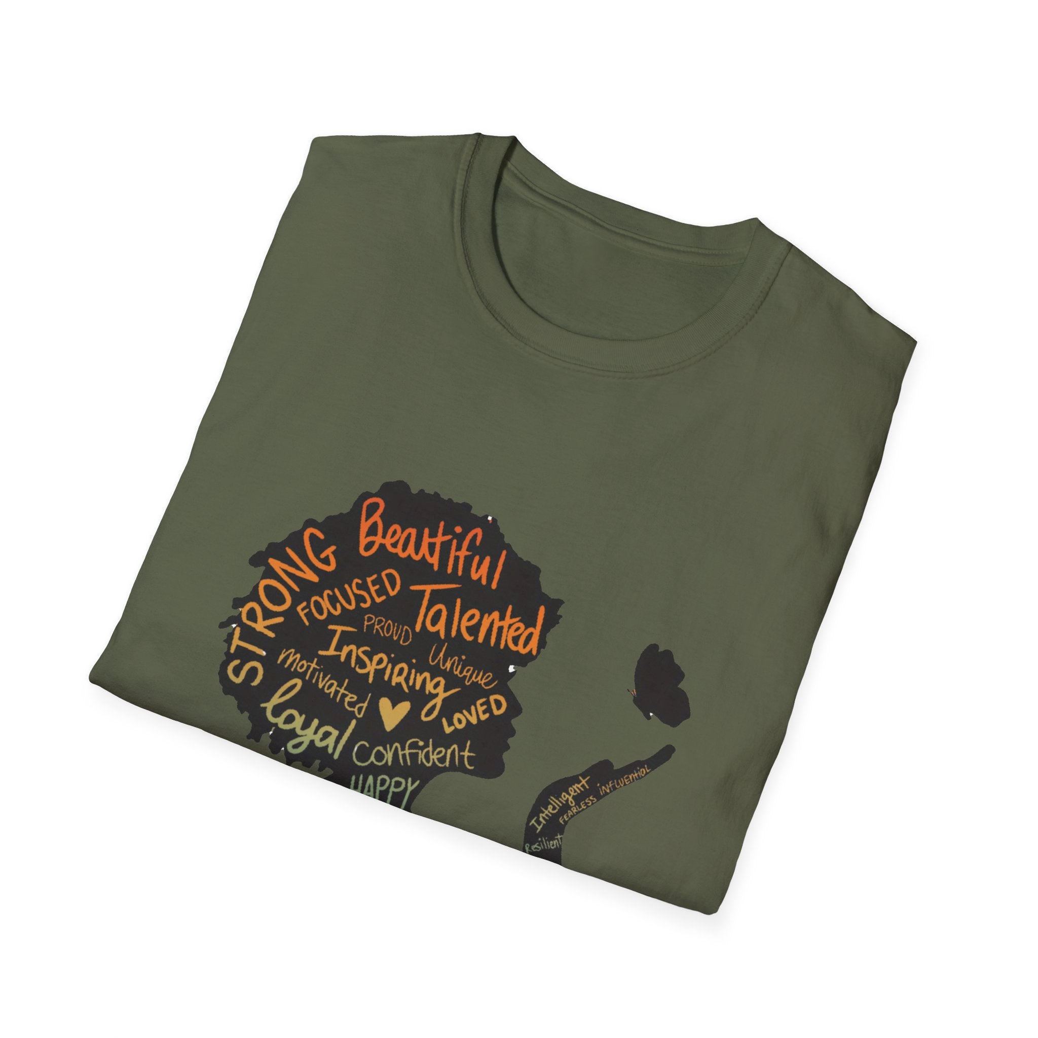 Empowering Word Art T-Shirt, Positive Affirmation Tee, Unisex Inspirational Shirt, Self-Love Gift, Motivational Apparel