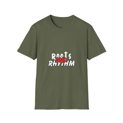 Rhythm & Vibe Unisex Softstyle T-Shirt, Casual Wear, Music Lover Tee, Gift for Her/Him, Everyday Comfort