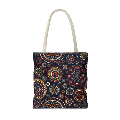 African Print Tote Bag – Echo Circles Pattern | Cultural Heritage Design