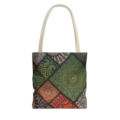 Ethnic Mosaic Art Tote Bag – Colorful, Durable, and Stylish