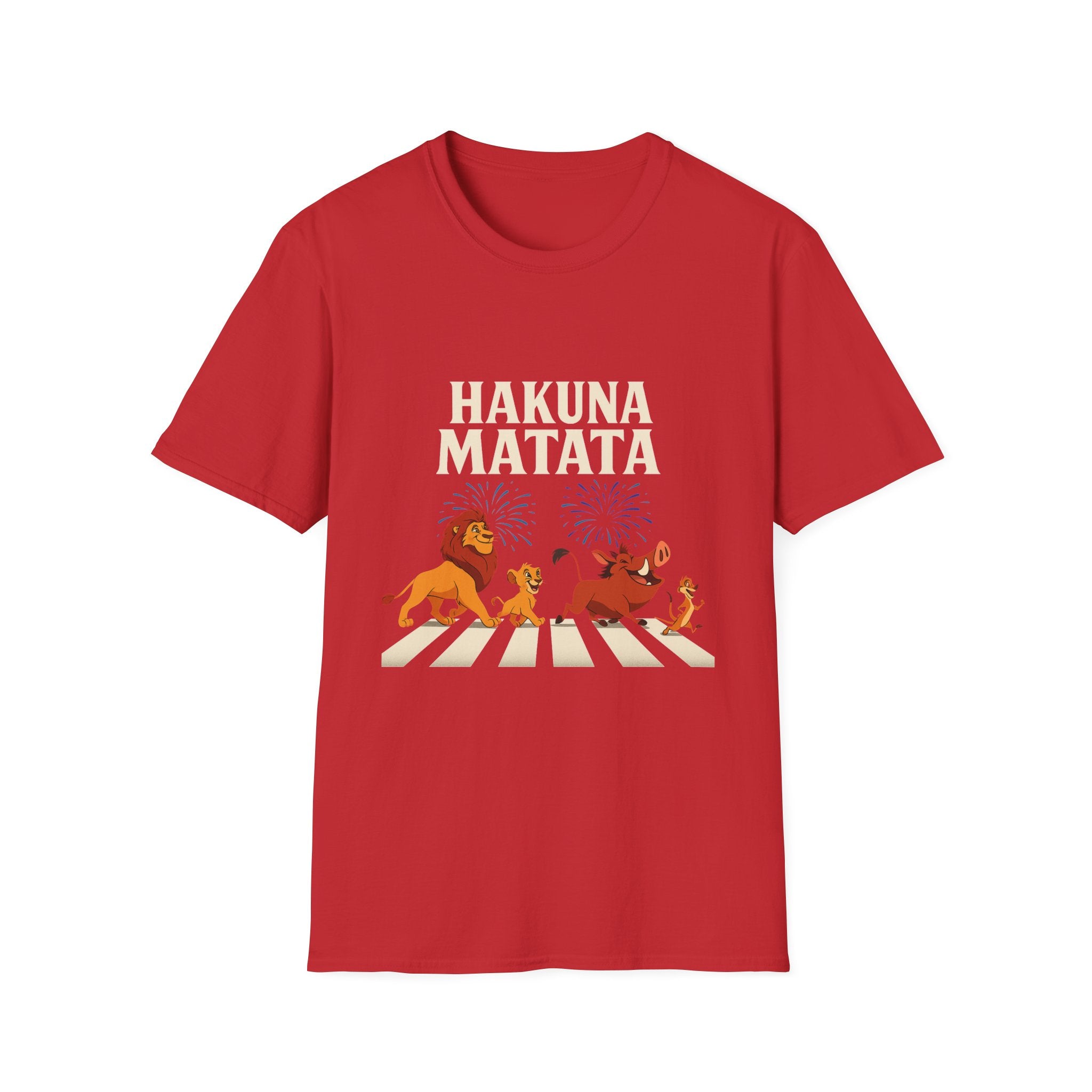 Hakuna Matata Tee, Unisex Softstyle T-Shirt, Fun Graphic Shirt, Gift for Friends, Casual Wear, Summer Tee, Disney Inspired