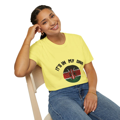It's in My DNA – Kenyan Flag Heritage T-Shirt