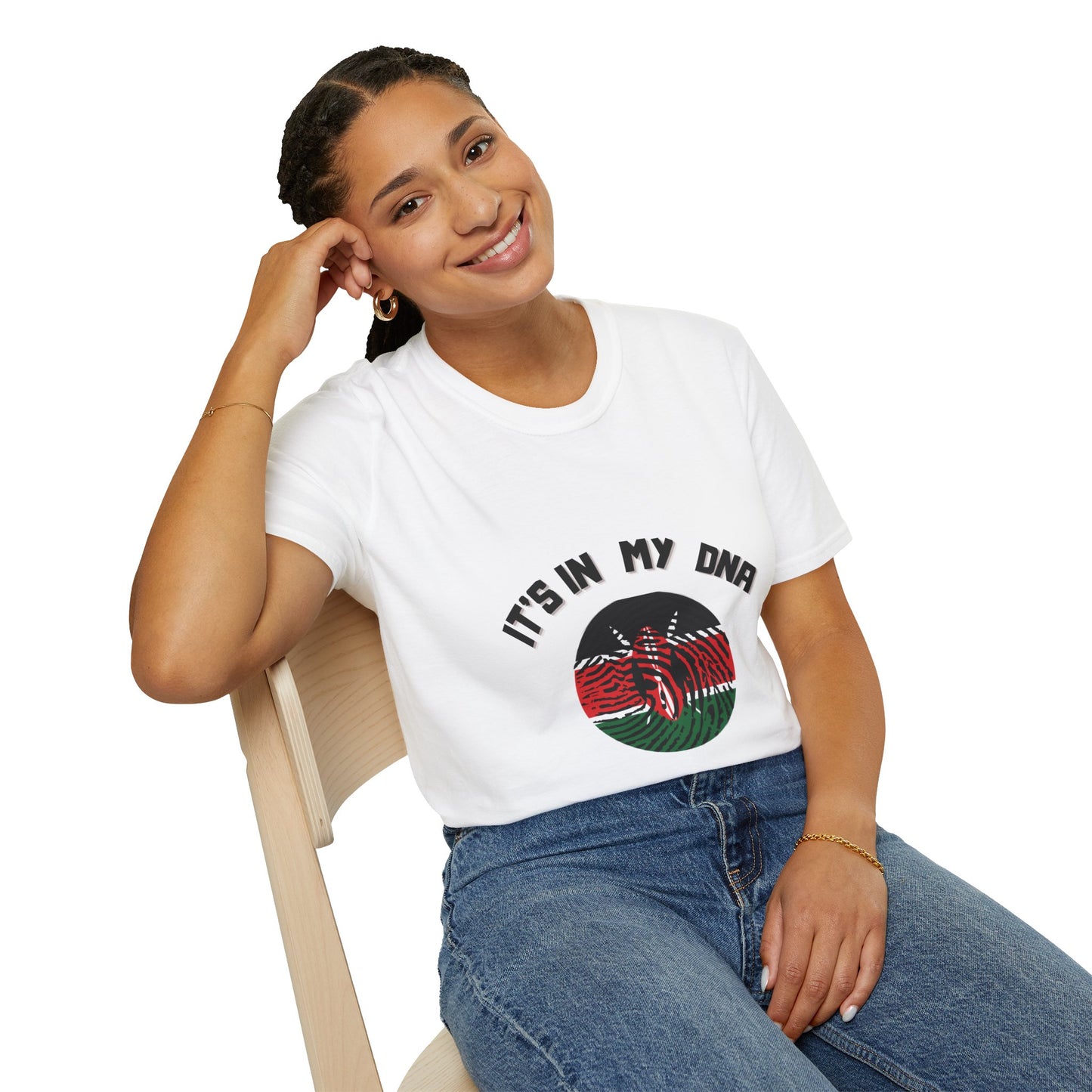 It's in My DNA – Kenyan Flag Heritage T-Shirt