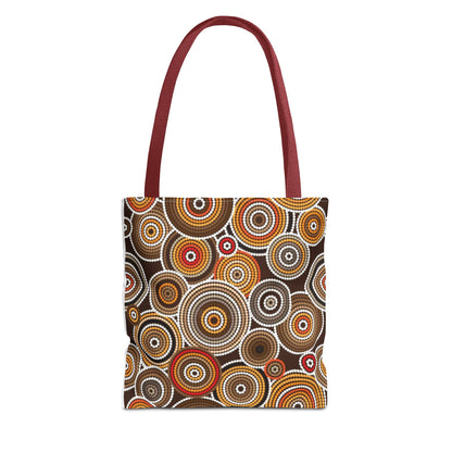 African Print Tote Bag – Echo Circles Pattern | Cultural Heritage Design