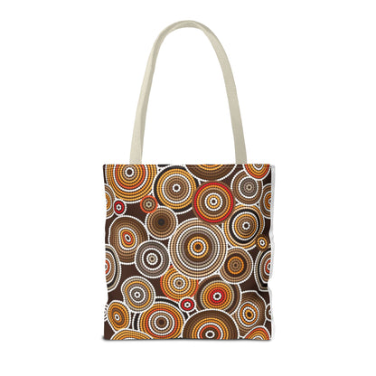 African Print Tote Bag – Echo Circles Pattern | Cultural Heritage Design