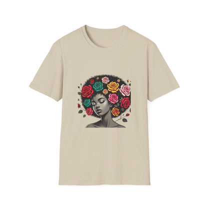 Black and Proud Afro Girl Tee
