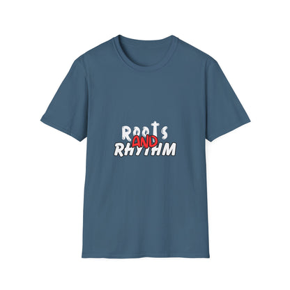 Rhythm & Vibe Unisex Softstyle T-Shirt, Casual Wear, Music Lover Tee, Gift for Her/Him, Everyday Comfort