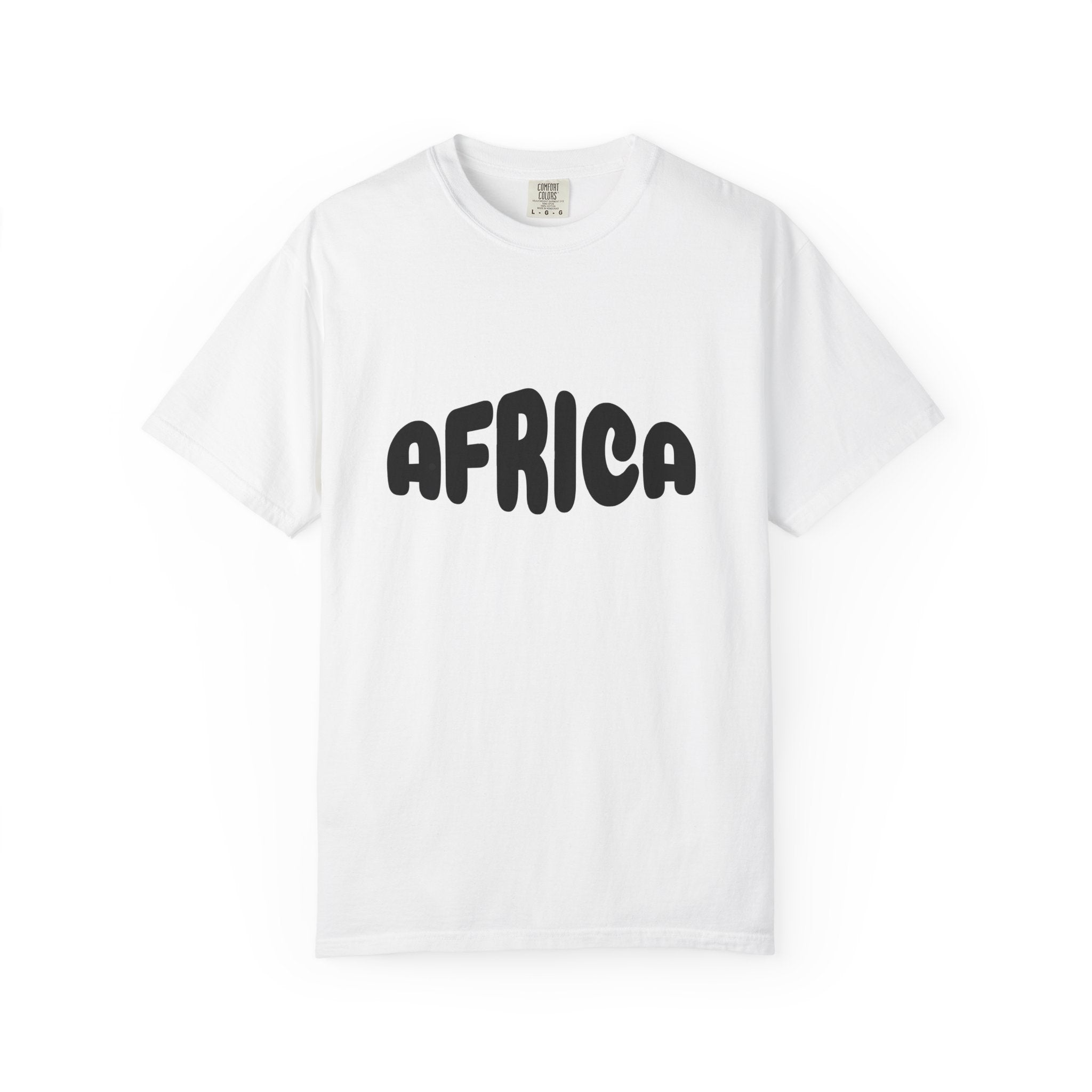 Africa Unisex Garment-Dyed T-Shirt, Casual Tee, Travel Shirt, Gift for Africa Lovers, Unisex Apparel, Summer Fashion