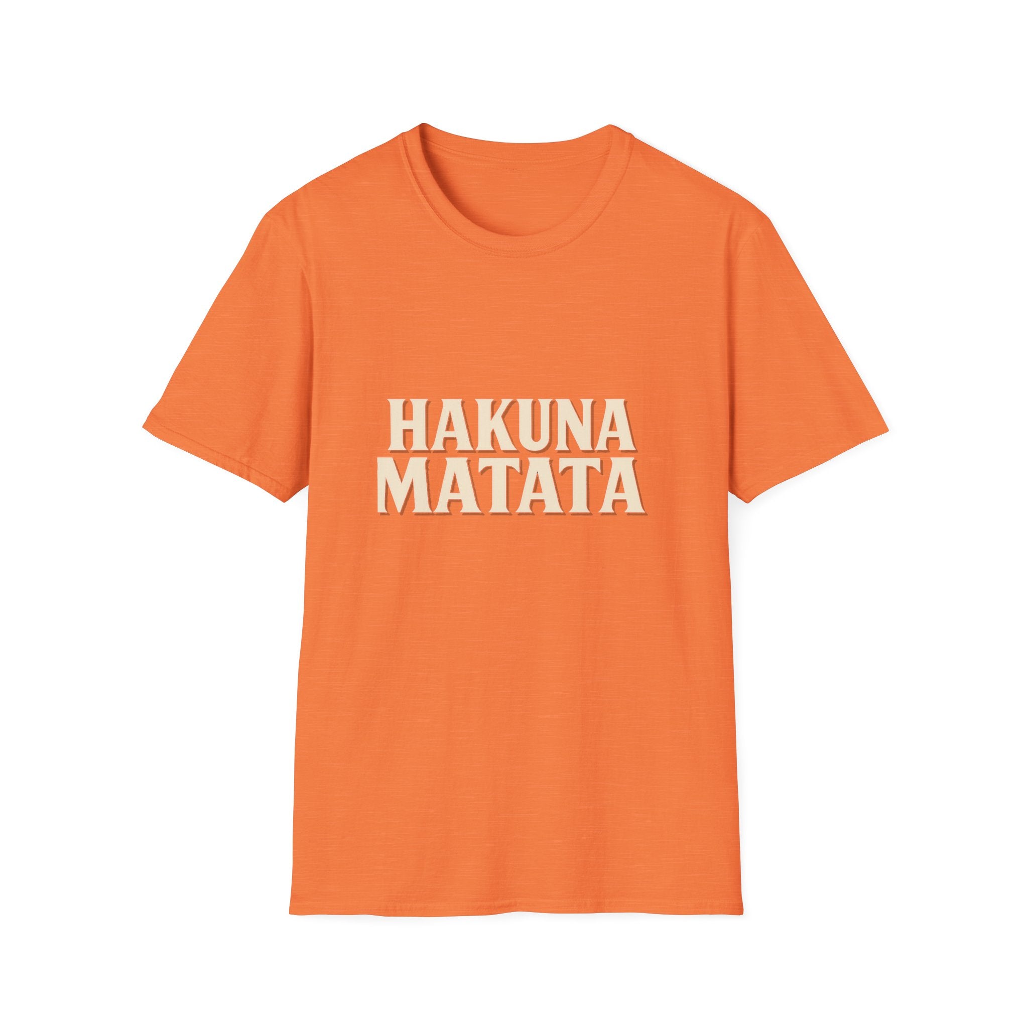 Hakuna Matata Unisex Softstyle T-Shirt, Motivational Tee, Gift for All Occasions, Relaxation Shirt, Fun Casual Wear