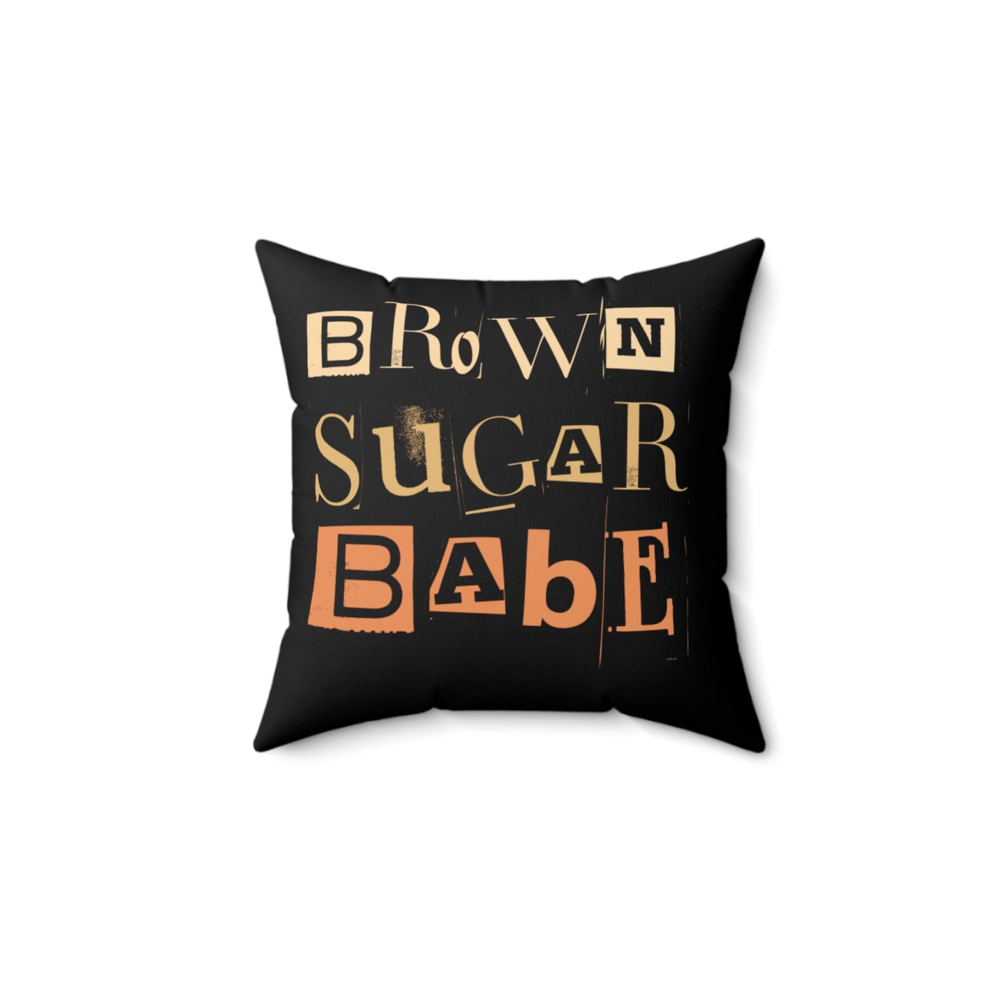 Brown Sugar Babe Throw Pillow