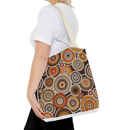 African Print Tote Bag – Echo Circles Pattern | Cultural Heritage Design