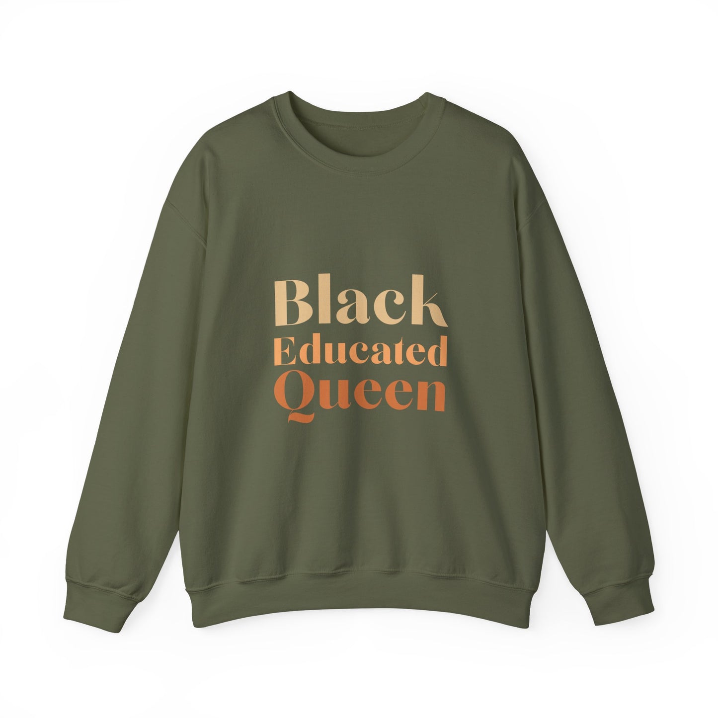 Black Educated Queen Unisex Crewneck Sweatshirt