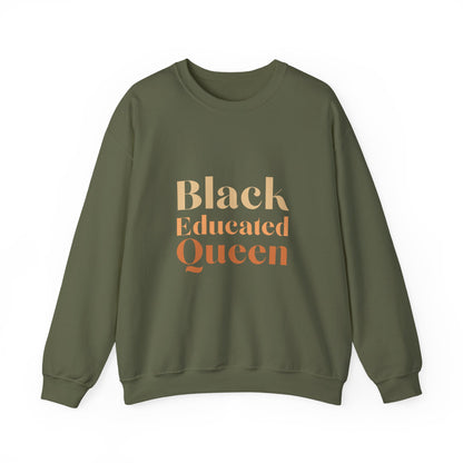 Black Educated Queen Unisex Crewneck Sweatshirt
