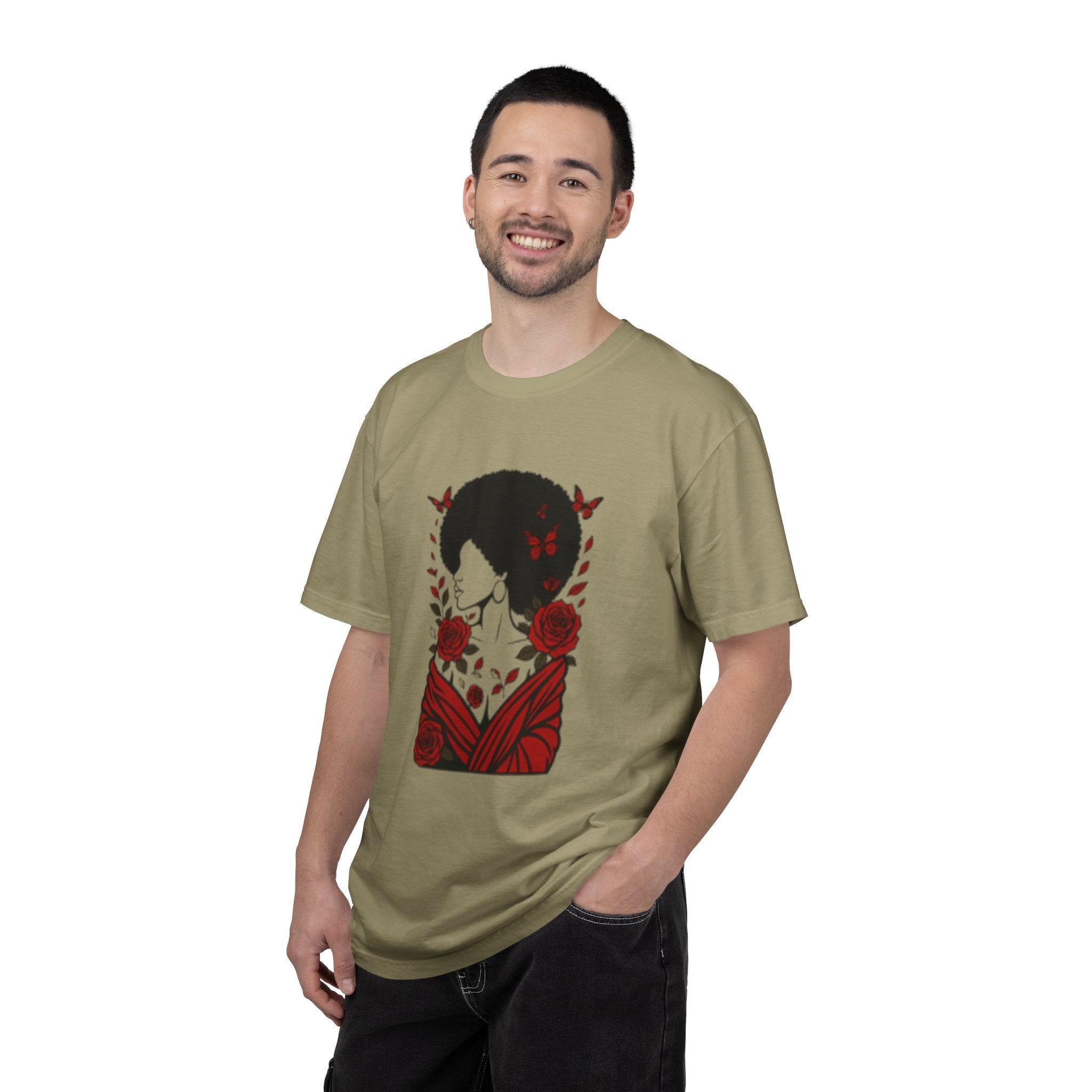Elegant Rose Floral Graphic T-Shirt