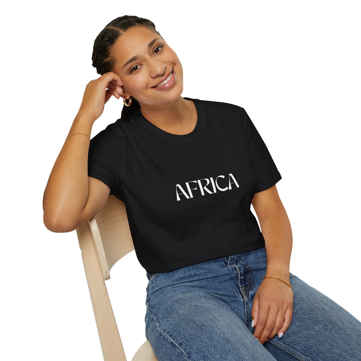 Minimalist AFRICA Typography T-Shirt, Perfect Gift for Culture Enthusiasts
