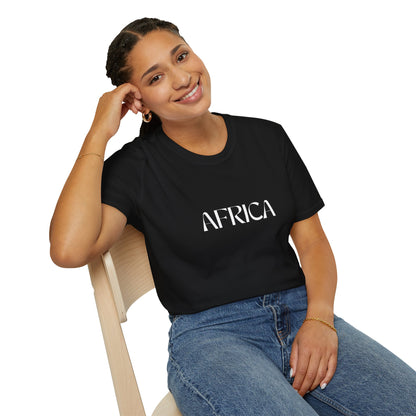Minimalist AFRICA Typography T-Shirt, Perfect Gift for Culture Enthusiasts