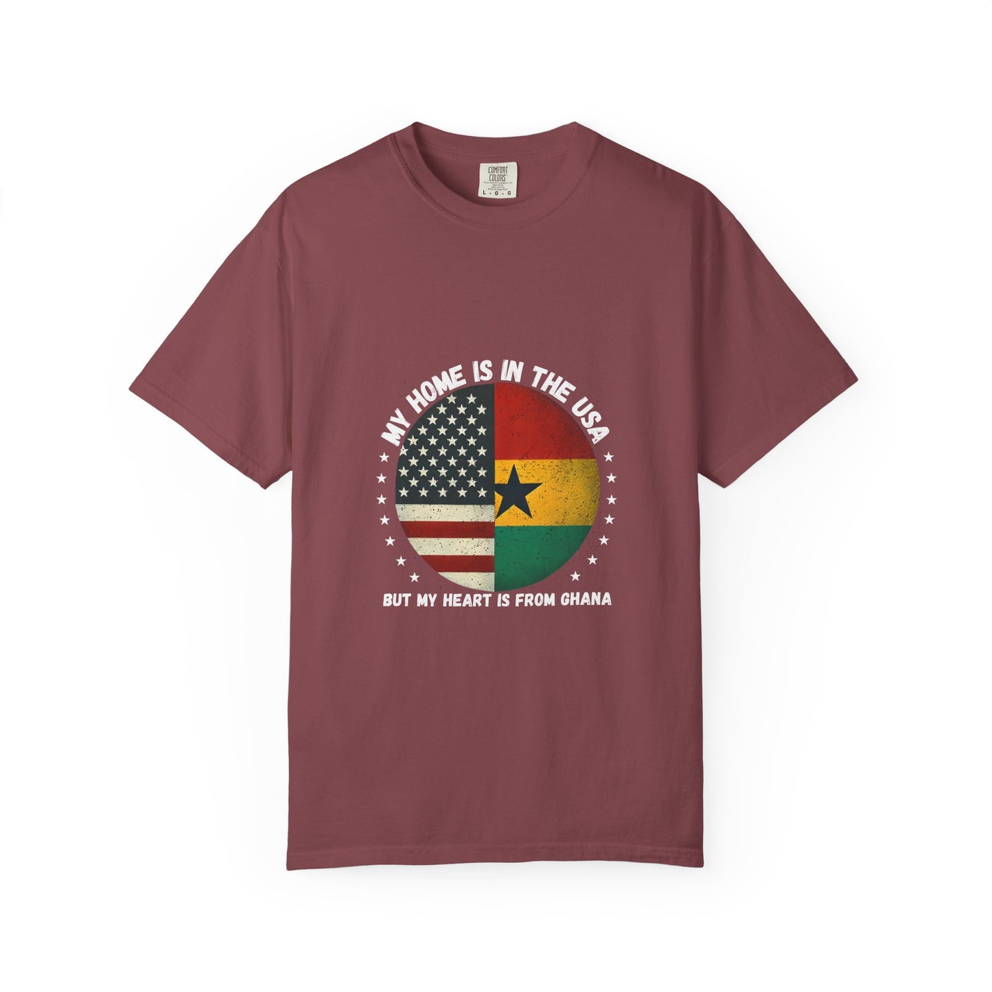 My Home Is In The USA But My Heart Is In Ghana tee