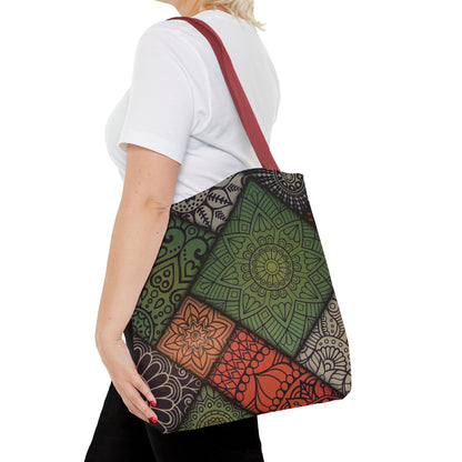 Ethnic Mosaic Art Tote Bag – Colorful, Durable, and Stylish