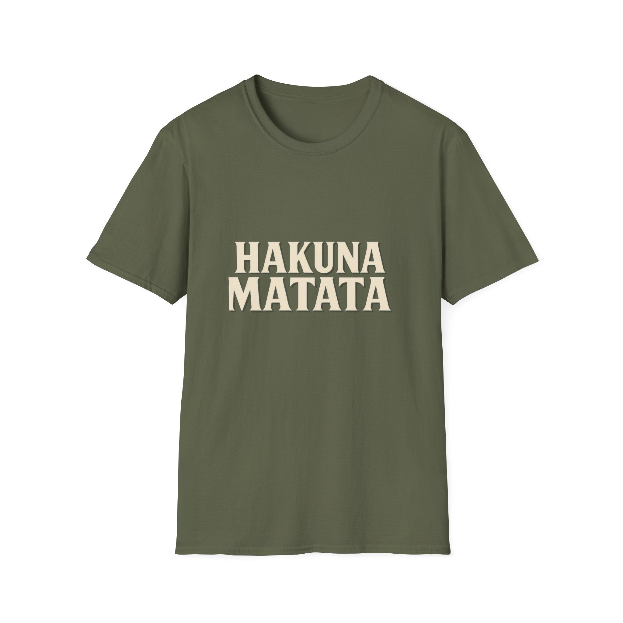 Hakuna Matata Unisex Softstyle T-Shirt, Motivational Tee, Gift for All Occasions, Relaxation Shirt, Fun Casual Wear