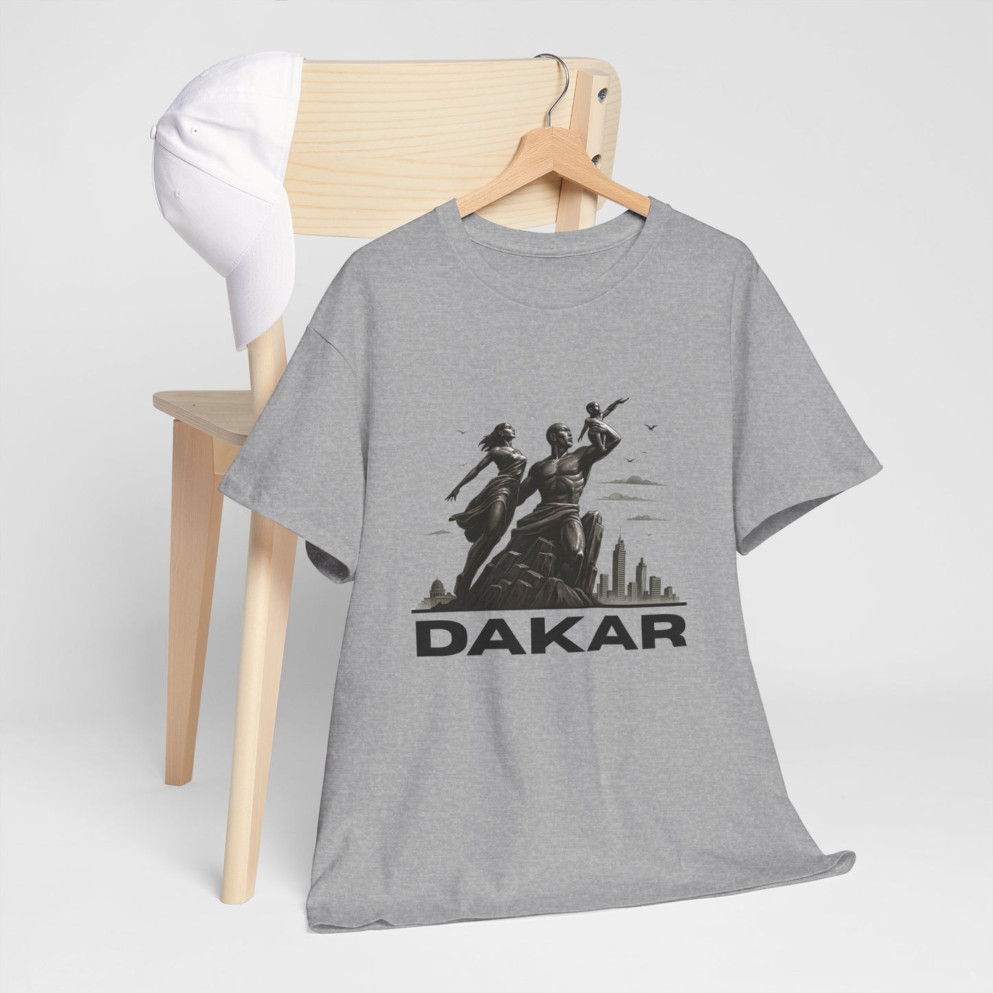 Dakar Graphic Tee, Unisex Cotton T-Shirt for Travel Lovers, Urban Style Wear, Casual Gift, Adventure Apparel