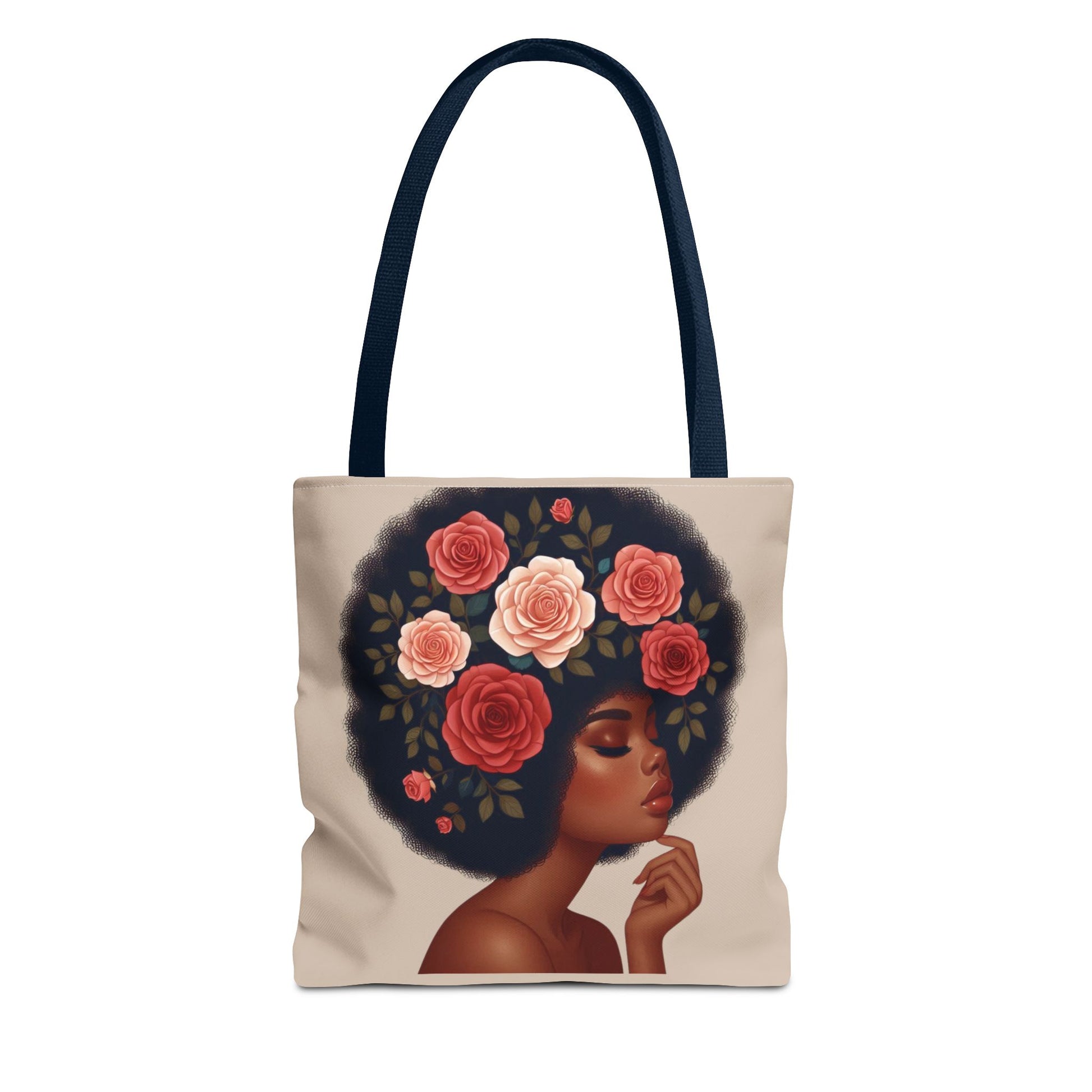 Afro Melanine Woman Tote Bag