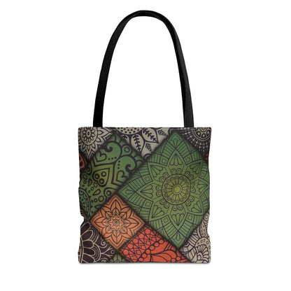 Ethnic Mosaic Art Tote Bag – Colorful, Durable, and Stylish