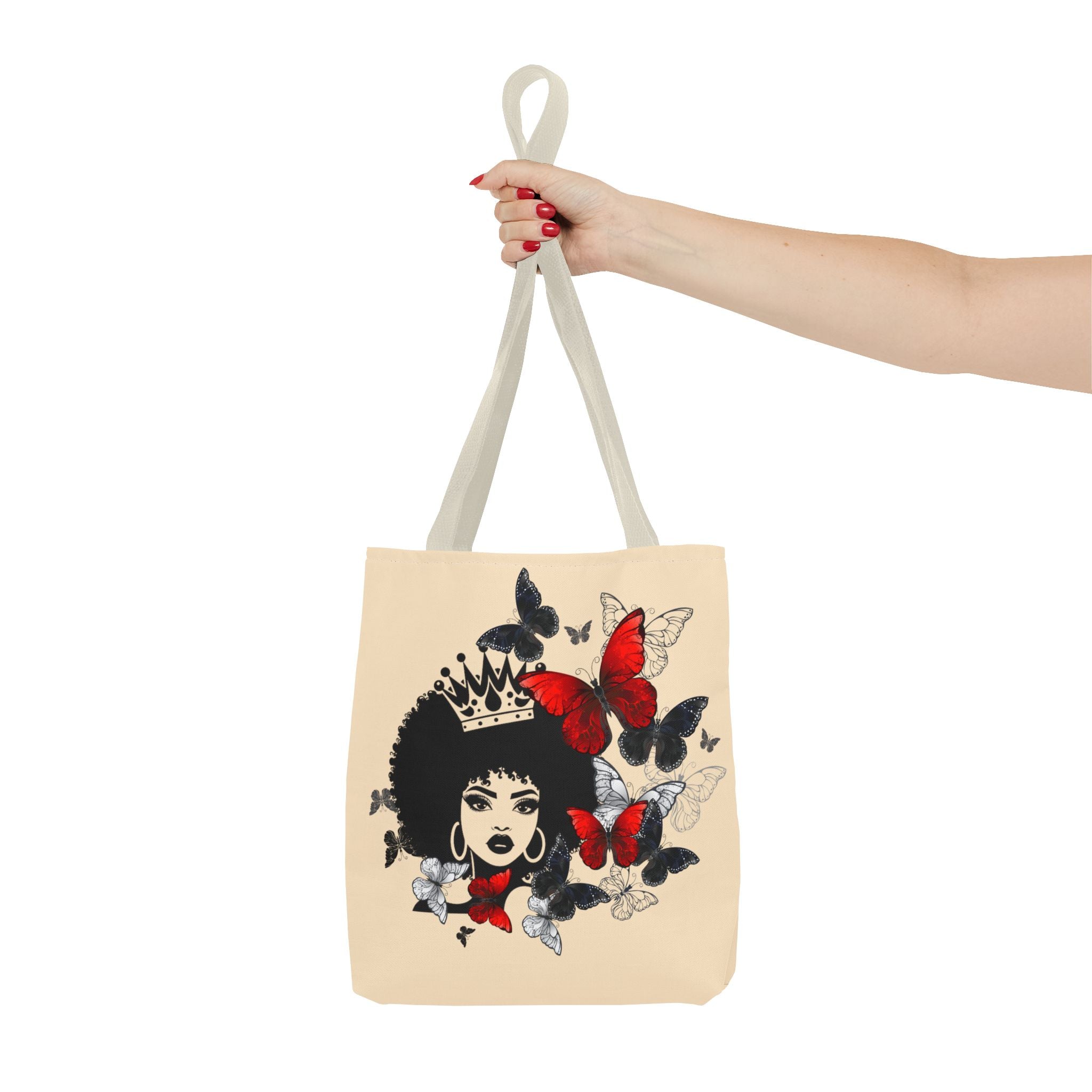 Queen Butterfly Ethnic Art Tote Bag